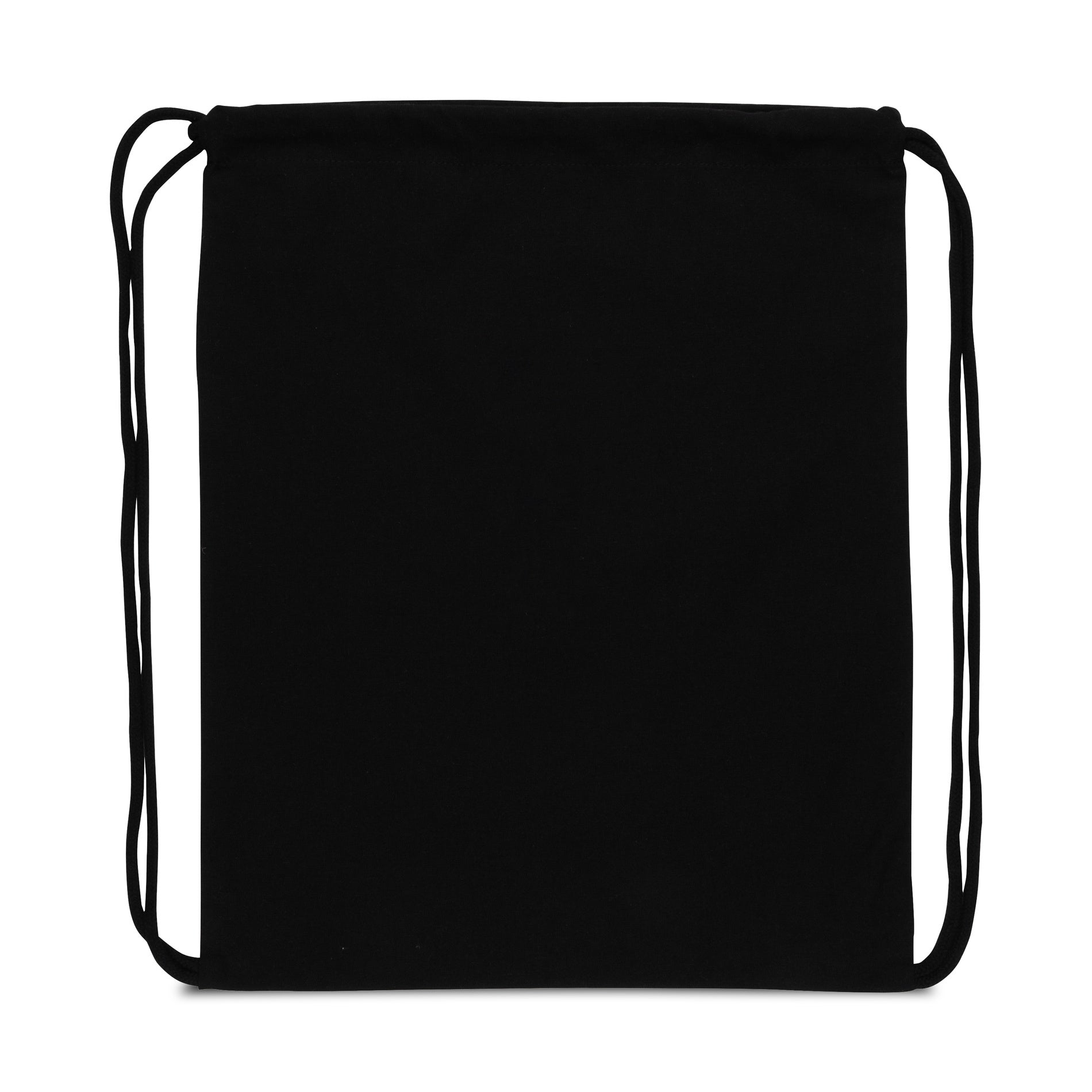 Black Impact AWARE™ Recycled Cotton Drawstring Backpack 145g