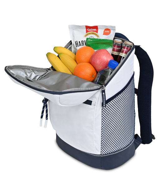 White Harborside Backpack Cooler