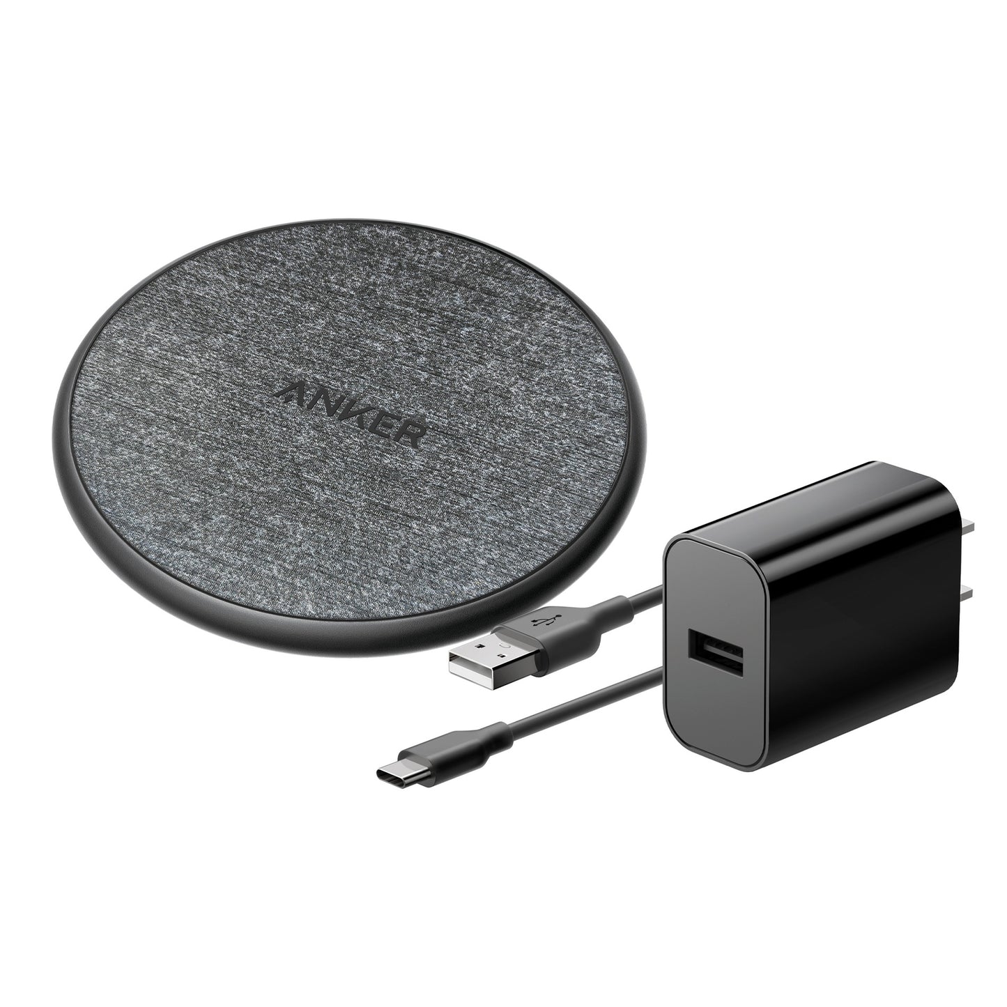 Black Anker® 318 Wireless Charging Pad