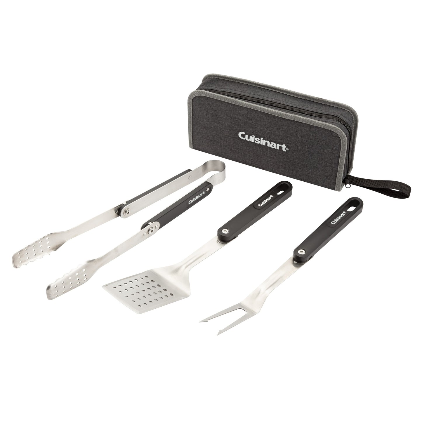 Charcoal Cuisinart Outdoors® 4-Piece Folding Grill Tool Set