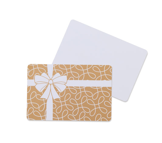 White Gift Box Greeting Card