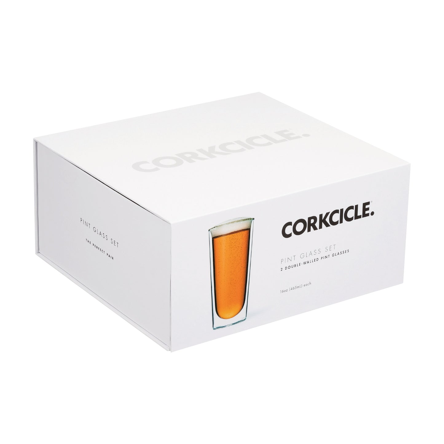 Clear CORKCICLE® Pint Glass Set (2)