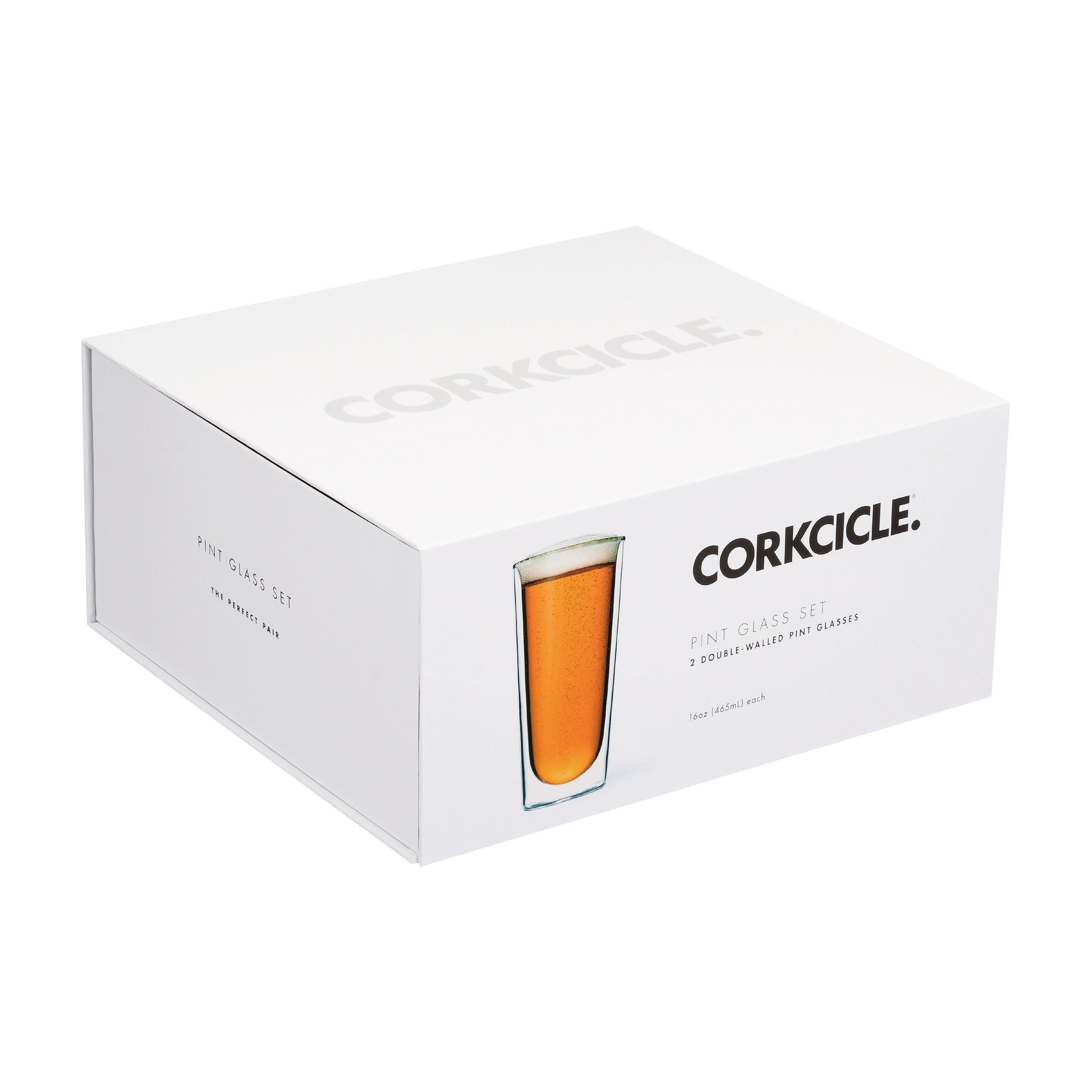 Clear CORKCICLE® Pint Glass Set (2)