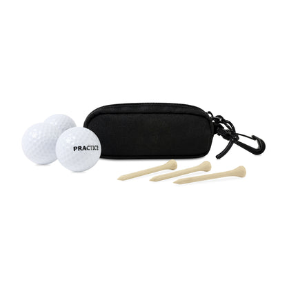 Black Golf Links Ball & Tee Caddy Kit