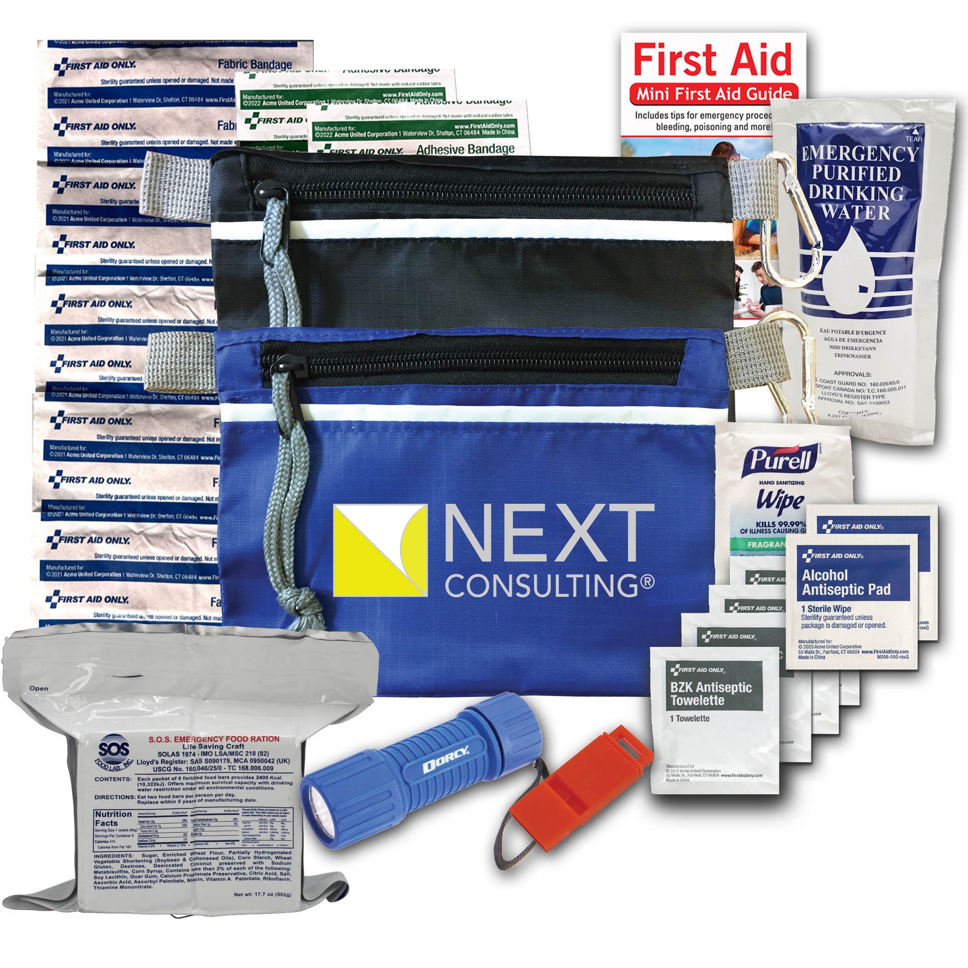 Black Disaster Prep Emergency Safety Kit