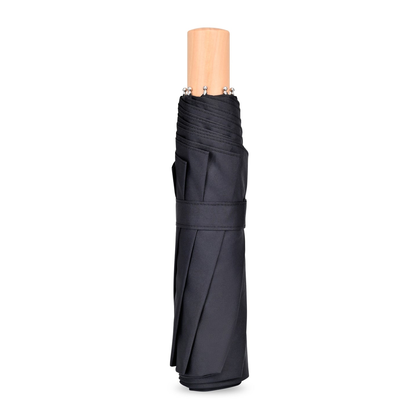 Black Elements 43" Recycled Manual Folding Umbrella