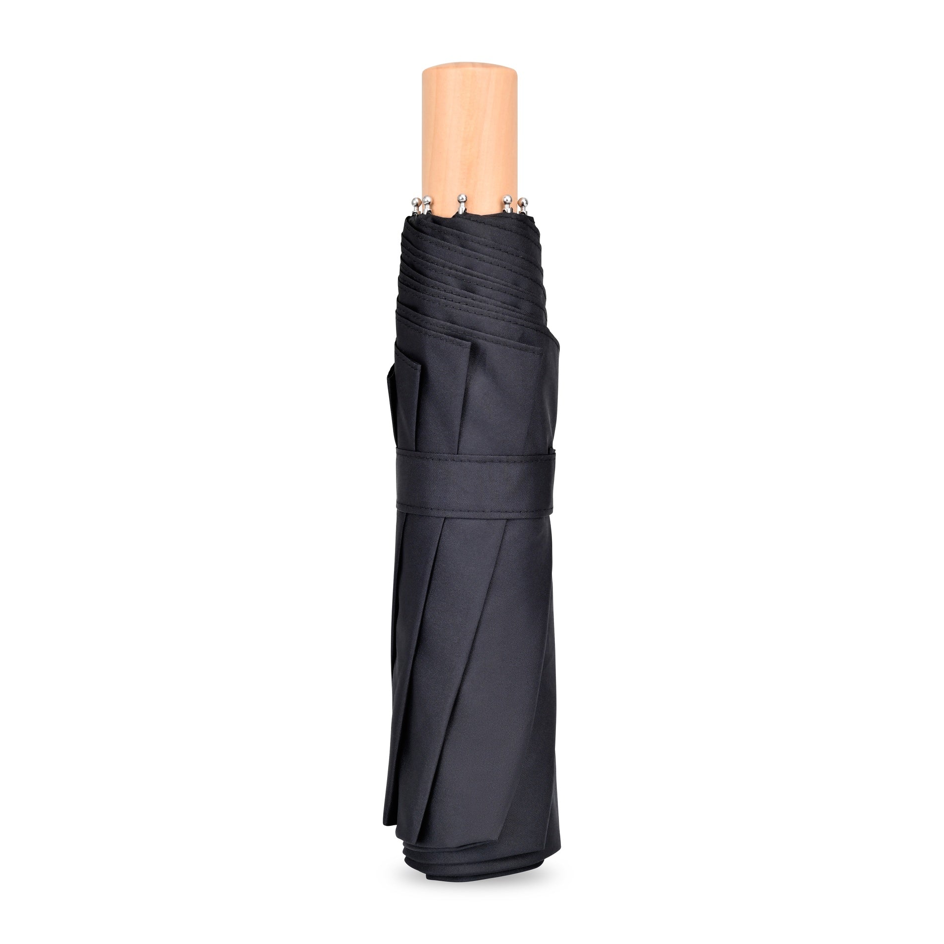 Black Elements 43" Recycled Manual Folding Umbrella