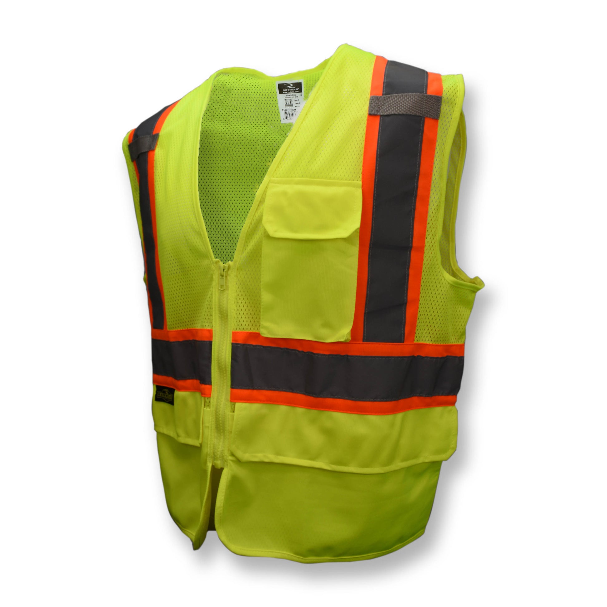 SV272-2 Type R Class 2 Multipurpose Mesh Surveyor Vest - Green - Size XL