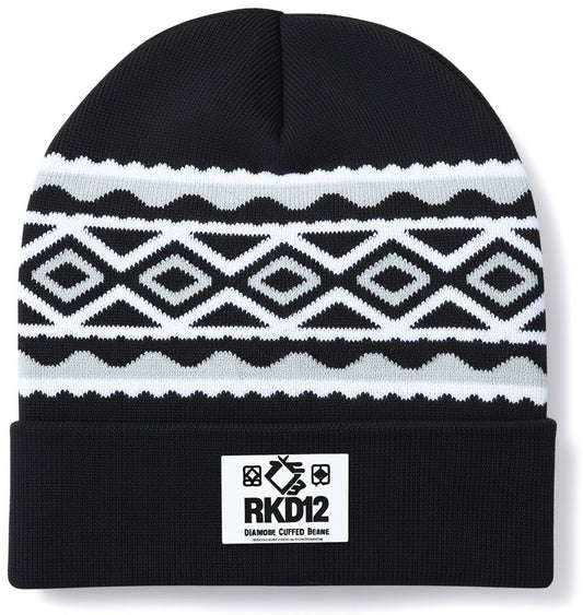 USA- Made Diamond Cuffed Beanie - RKD12