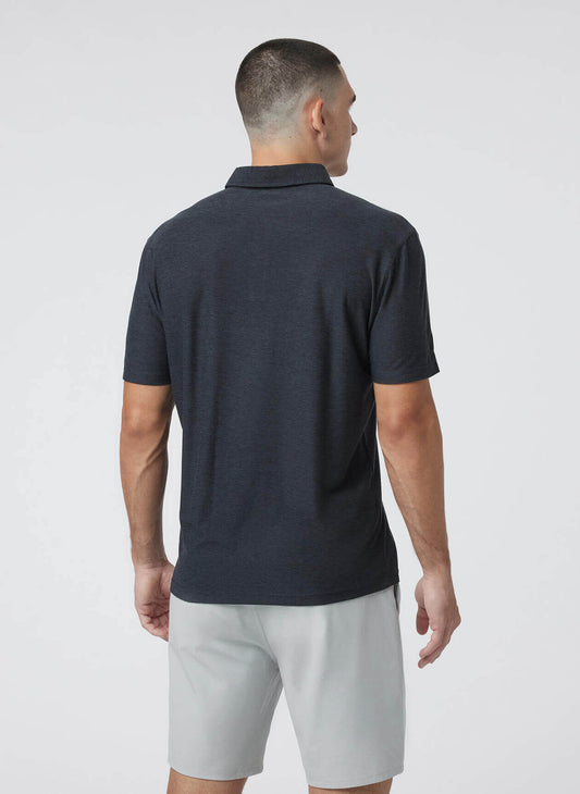 Vuori Men's Strato Tech Polo - Charcoal Heather - LG