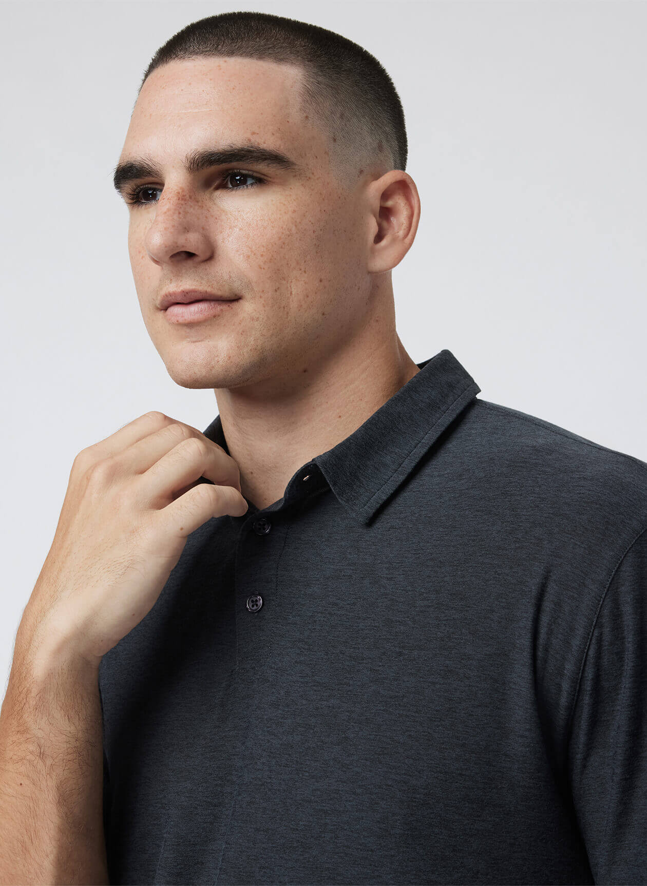 Vuori Men's Strato Tech Polo - Charcoal Heather - XL