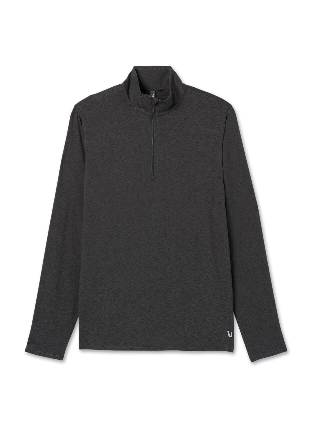 Vuori Men's Ease Performance 1/2 Zip 2.0 - Charcoal Heather - SM