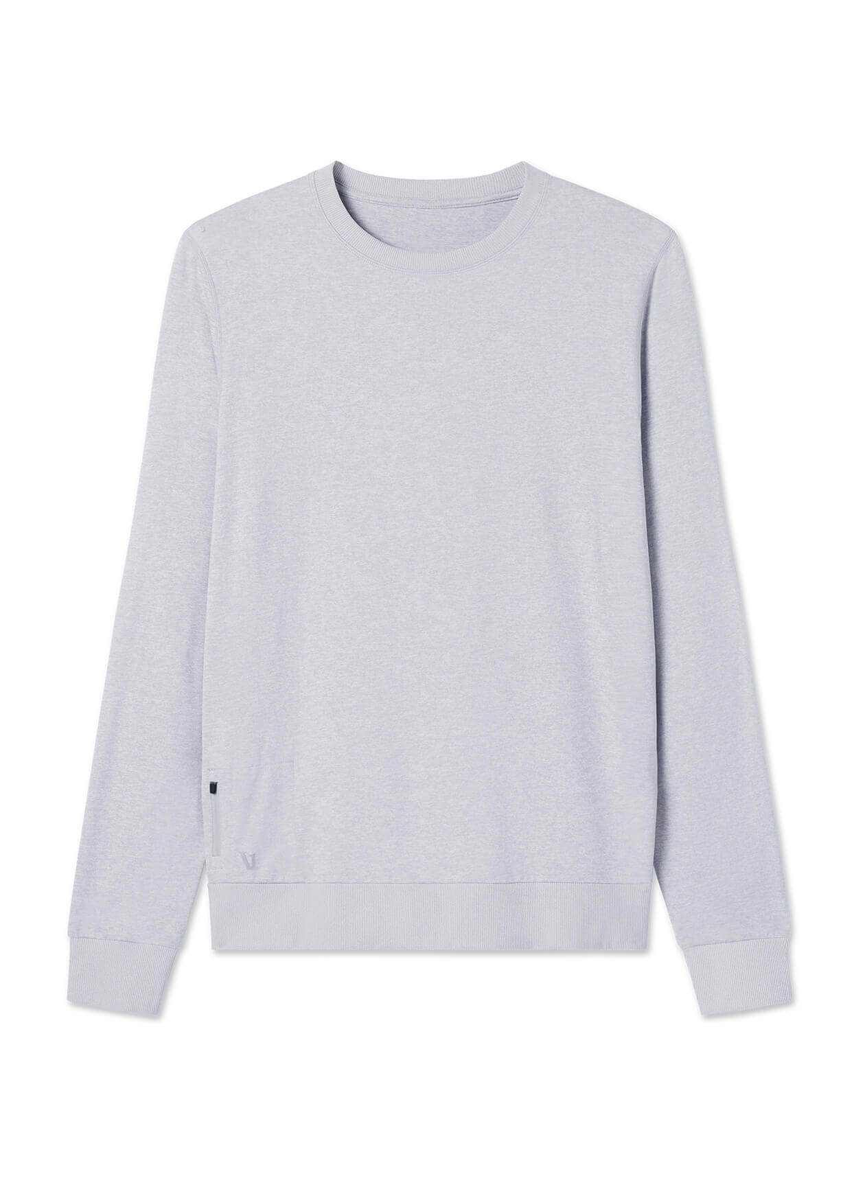 Vuori Men's Ponto Performance Crew - Platinum Heather - SM