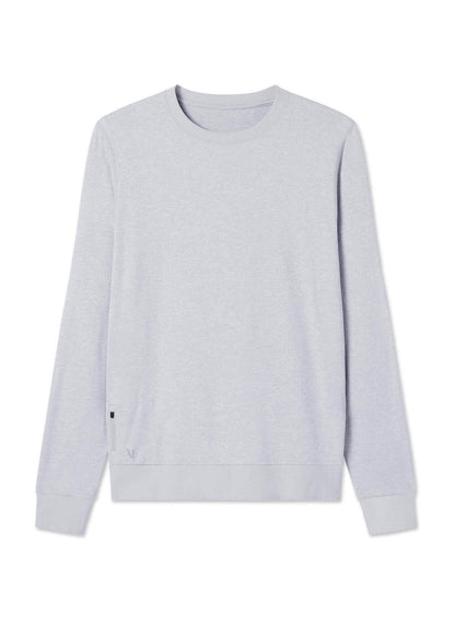Vuori Men's Ponto Performance Crew - Platinum Heather - SM