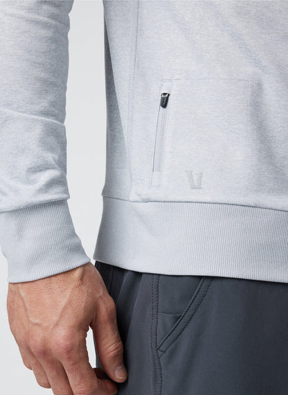 Vuori Men's Ponto Performance Crew - Platinum Heather - XL
