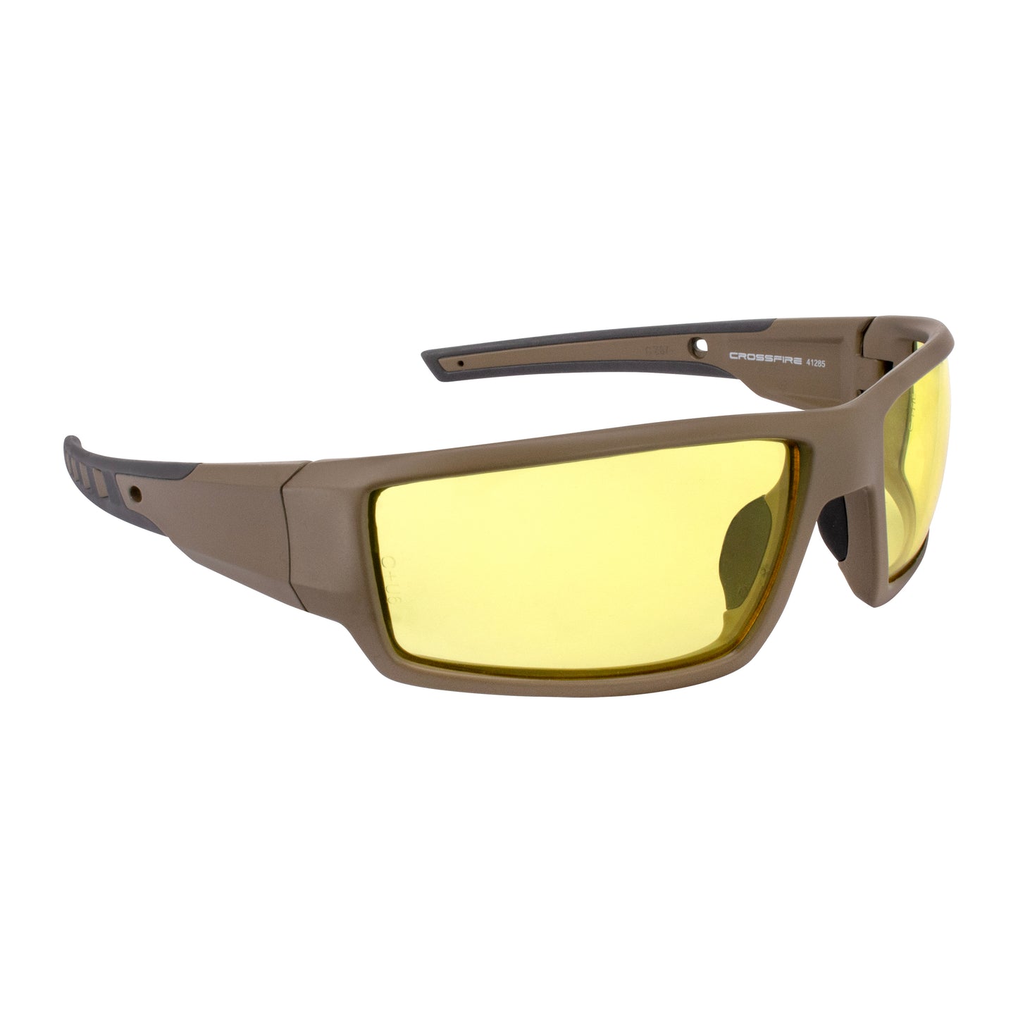 Cumulus Premium Safety Eyewear - Tan SDE Frame - HD Yellow Lens