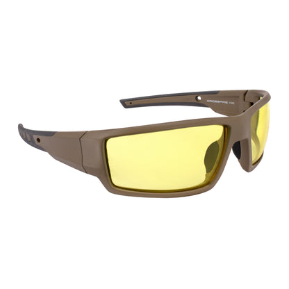 Cumulus Premium Safety Eyewear - Tan SDE Frame - HD Yellow Lens