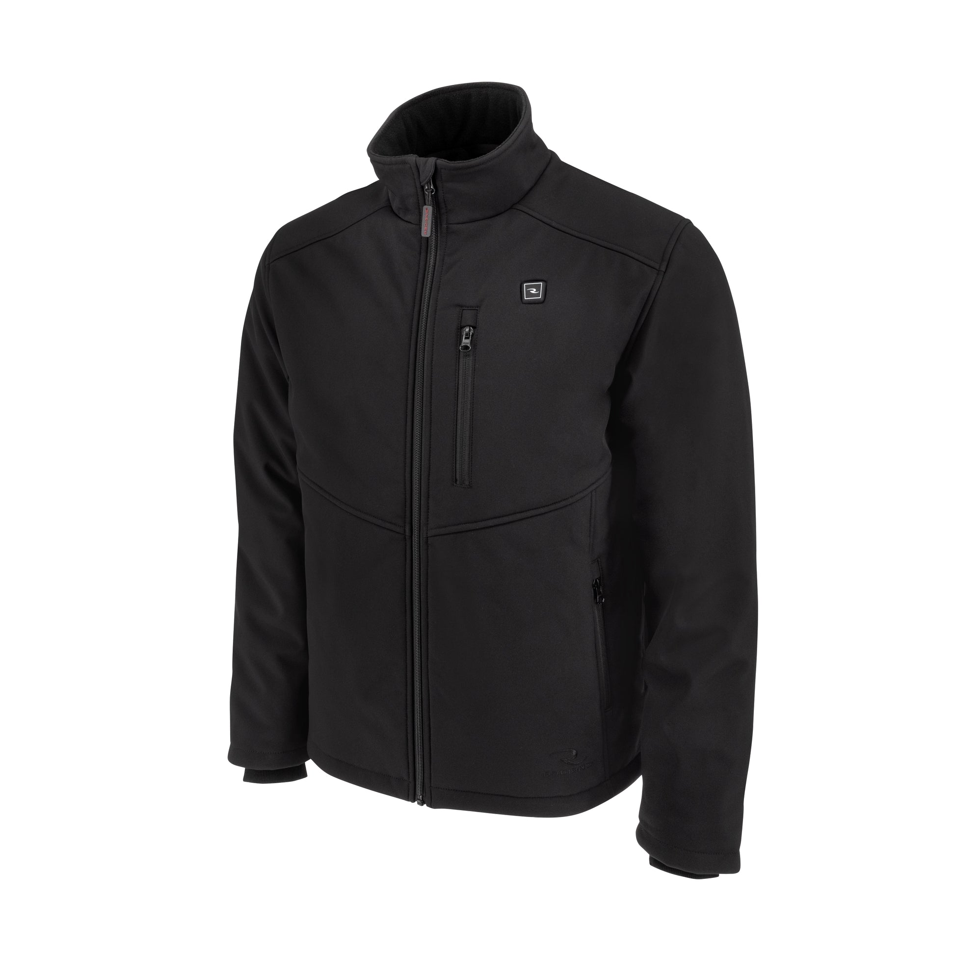 RHG-J100 Men's Soft Shell Heated Jacket Kit with Battery - Black - Size XL
