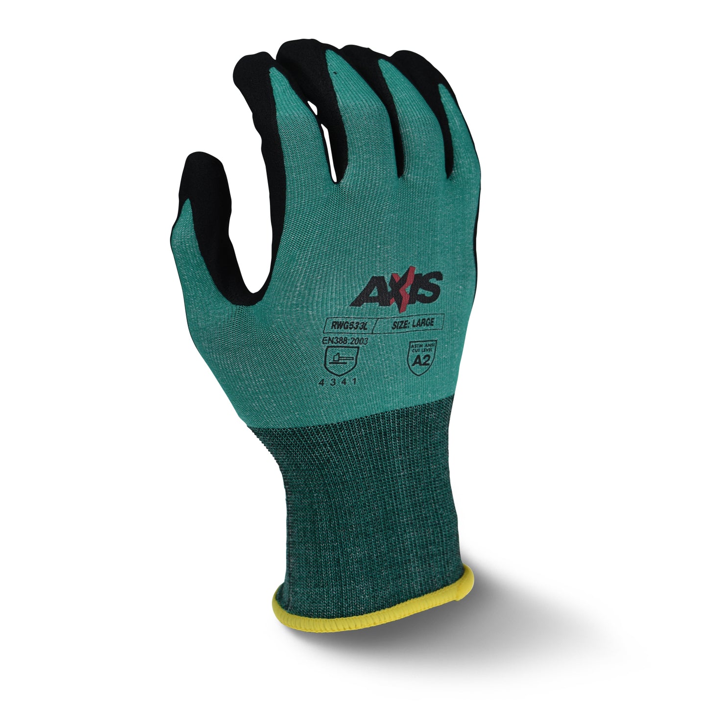 RWG533 AXIS™ Cut Protection Level A2 Foam Nitrile Coated Glove - Size L