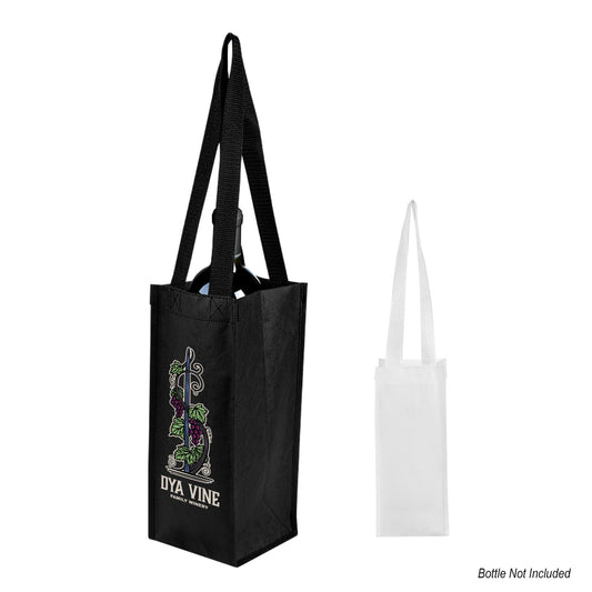 Venice rPET Non-Woven Laminated Wine Bag plain grouped