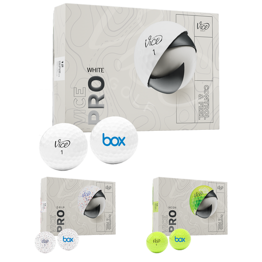 Drip Red Blue Vice Pro Golf Ball