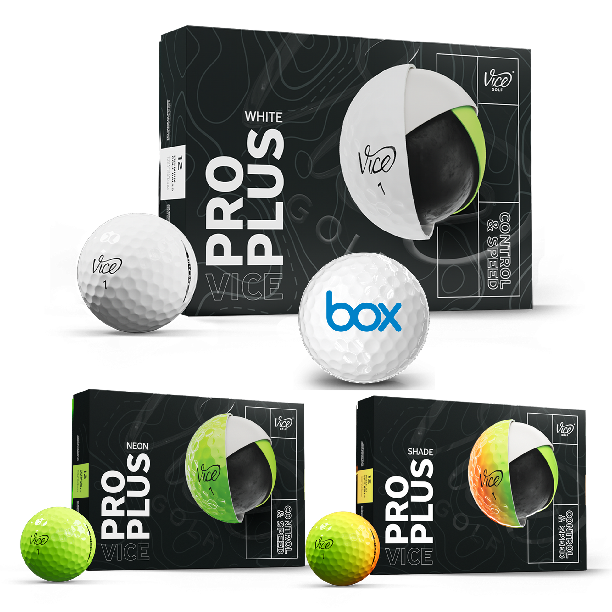 Lime Vice Pro Plus Golf Balls