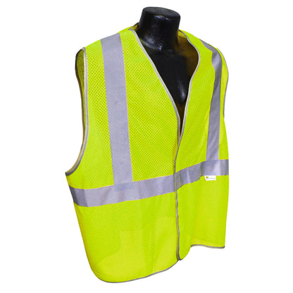5ANSI-PC Class 2 Type R Safety Vest - 3.5oz Poly Mesh - Green - Size XL