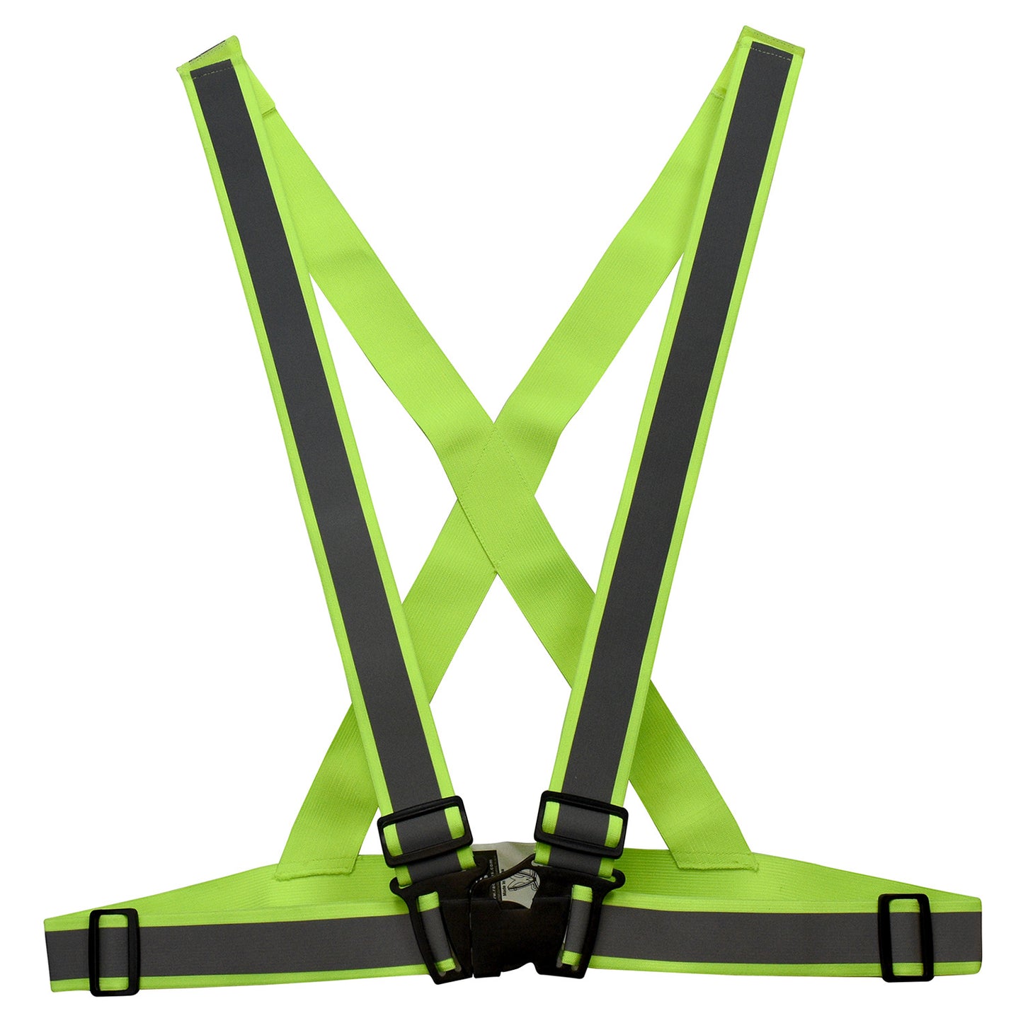 SA0201X High Visibility Breakaway X-Back Safety Harness -Green - Universal