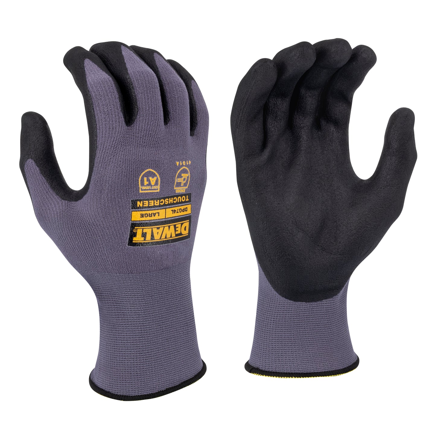 DPG74 Touchscreen Micro-Foam Nitrile A1 Cut Glove - Size XL