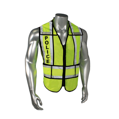 LHV-207-SPT Class 2 Breakaway Vest - Police - Black Trim - Green - Size M-XL