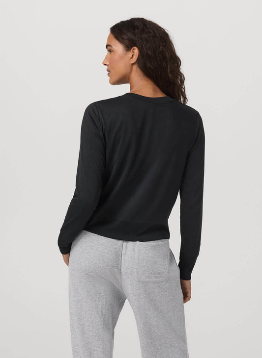 Vuori Women's Daydream Crew - Black Heather - MD