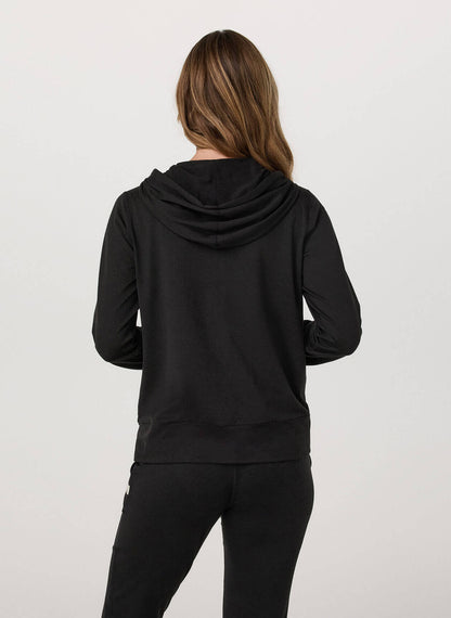 Vuori Women's Halo Performance Hoodie 2.0 - Black Heather - MD