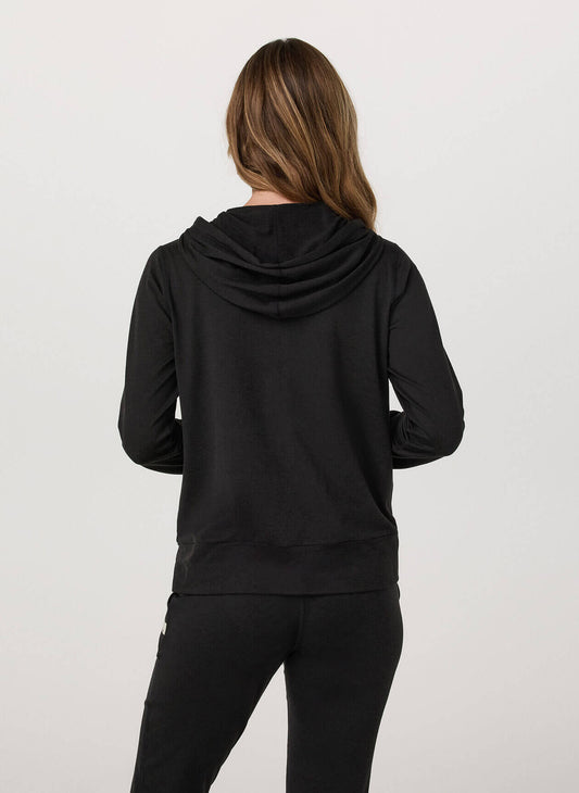 Vuori Women's Halo Performance Hoodie 2.0 - Black Heather - MD