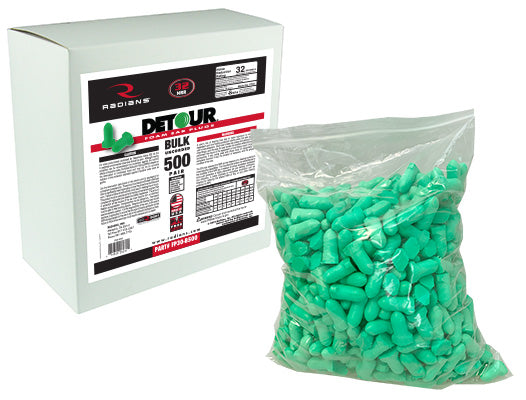 Detour® Foam Uncorded Earplug Dispenser Refill - 500 Pair