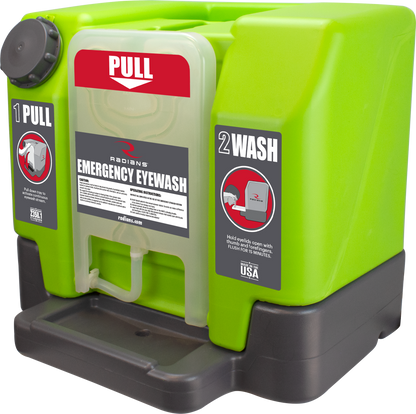 12 Gallon Emergency Eyewash Station - English