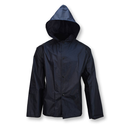 77AJ Sani Light Jacket with Hood - Black - Size 2X