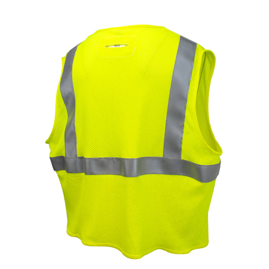 SV97-M2VGMFR Premium Modacrylic FR Class 2 Mesh Safety Vest - Green - Size 2X