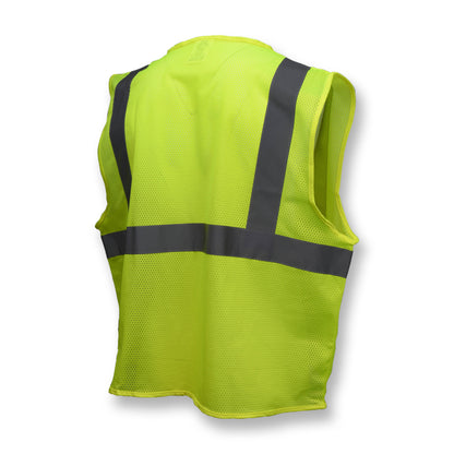 SVE1 Economy Type R Class 2 Mesh Safety Vest - Green - Size 2X-3X