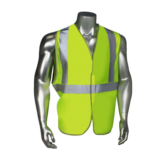 LHV-6ANSI Type R Class 2 2.7oz Micro Mesh Safety Vest - Green - Size XL