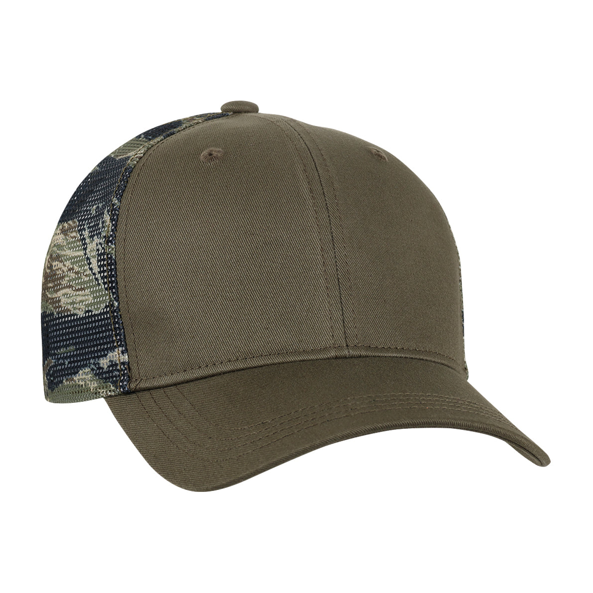 Dark Olive/Tiger Print Ahead Tiger Trucker