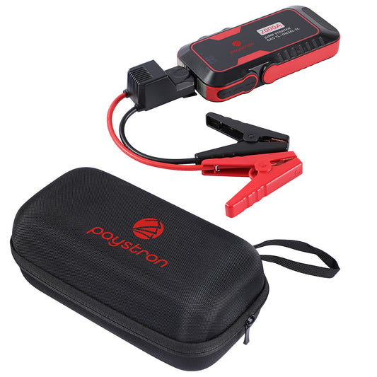 Black Pit Stop 12V 16000mAh Portable Jump Starter Kit