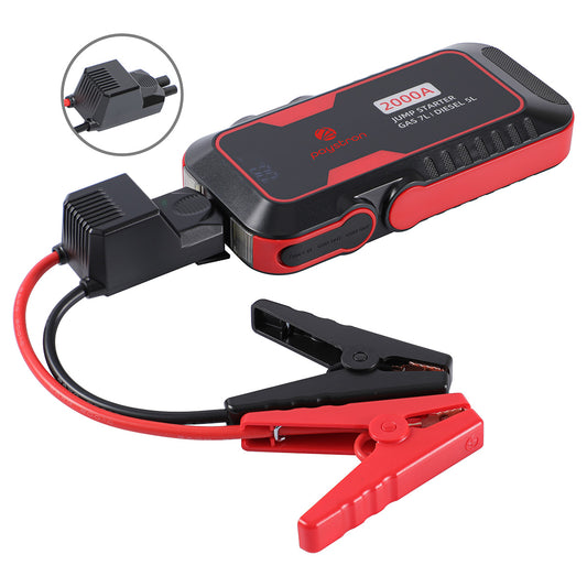 Black Pit Stop 12V 16000mAh Portable Jump Starter Kit