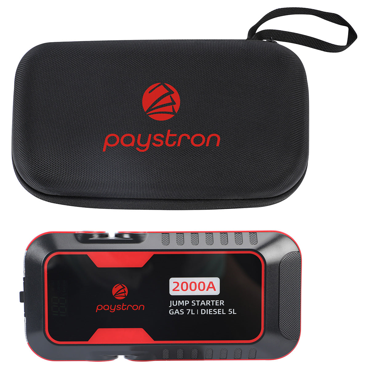 Black Pit Stop 12V 16000mAh Portable Jump Starter Kit