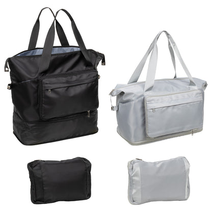 Black Caravan Expandable Polyester Travel Tote