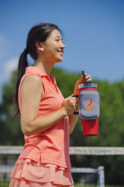 Black Cup Cadet Zippered Pouch