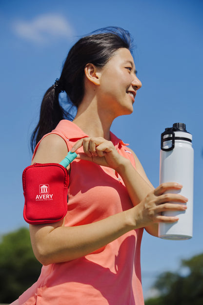 Black Cup Cadet Zippered Pouch