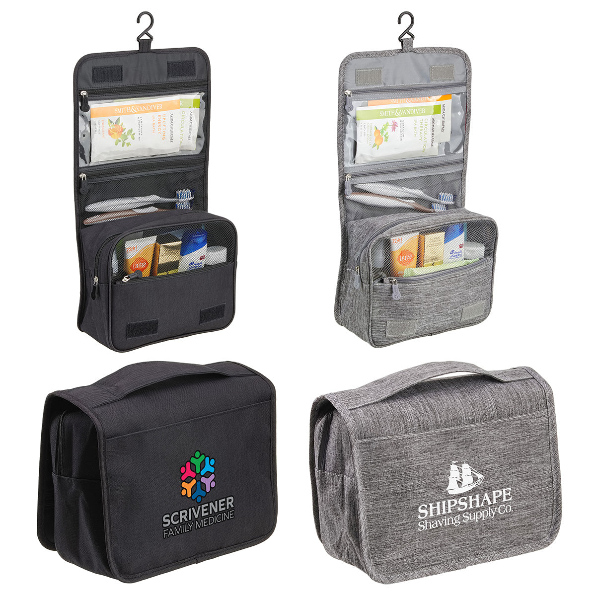 Black Carry-All Toiletry Bag