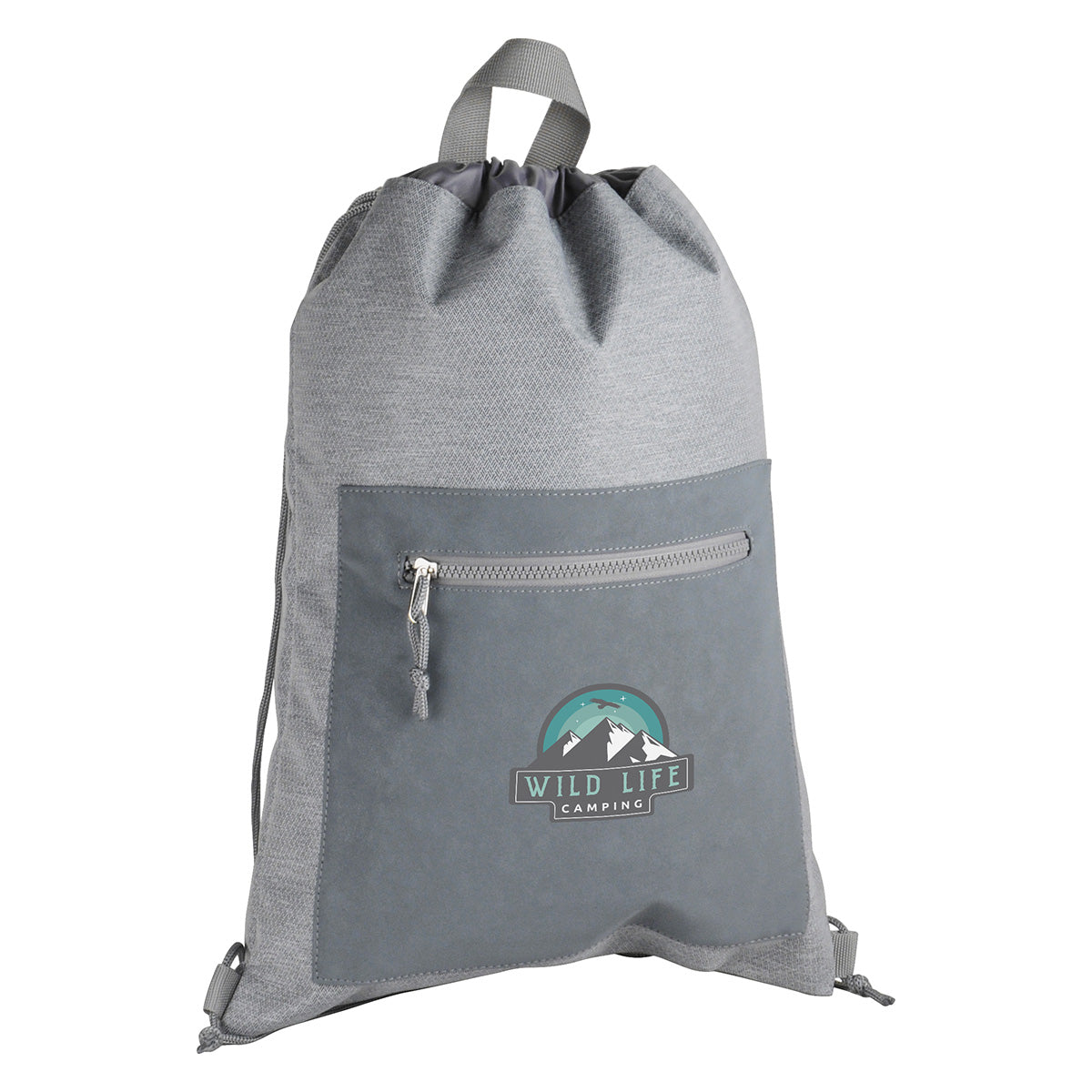 Gray Dove Drawstring Backpack