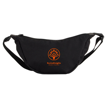 Black Lune Microfiber Waist Bag