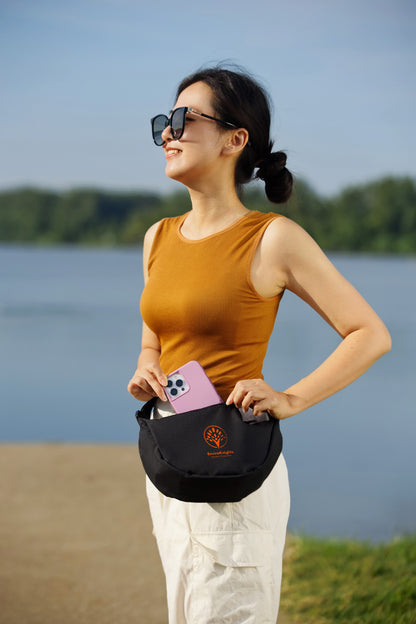 Black Lune Microfiber Waist Bag